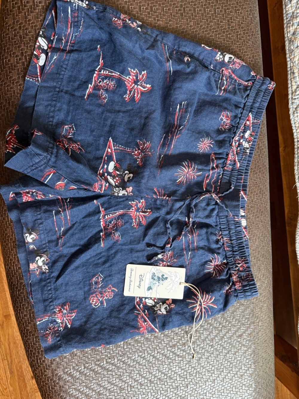 Tommy Bahama Disney  Navy Shorts with Red & White Mickey Print
